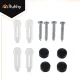 Ruhhy 23170 Bathroom Shelf Set, 2 pcs, Black