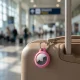 Tech-Protect Rough Case for Apple AirTag 1/2 with Carabiner - Pink