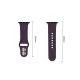 Tech-Protect Silicone Strap for Apple Watch 44 / 45 / 46 / 49 mm, Dark Cherry