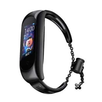 Metal Strap for Xiaomi Mi Band 3 / 4 / 5 / 6, Black