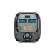Forever TR-370 Bluetooth FM Transmitter, 2x USB-A, 1x USB-C PD 30W, Black