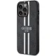 Guess iPhone 13 / 13 Pro Case 4G Printed Stripes MagSafe, Black