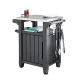 Grill Table with Storage Cabinet KETER Unity 105L, Graphite Gray