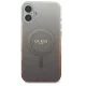 Guess iPhone 16 Case IML Glitter Gradient MagSafe, Brown