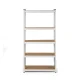 Humberg 4844 Metal Storage Shelving Unit, 180 x 90 x 30 cm, White