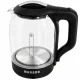 Electric Kettle, Glass, 1500W, 2L, with LED Illumination, Black