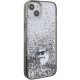 Karl Lagerfeld iPhone 15 Plus Case Liquid Glitter, Transparent