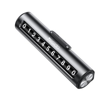 Temporary Car Parking Phone Number Plate Yesido C202, Black