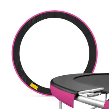 4FIZJO Trampoline Spring Cover Pad 10FT 304-312 cm, Black/Pink