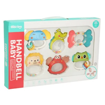 Sensory Rattles and Teethers Set Bibi-inn (6 pcs)