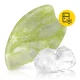4FIZJO Ribbed Gua Sha Stone Made of Natural Green Jadeite