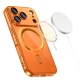 Tech-Protect MagFlex MagSafe Case for iPhone 17 Pro, Transparent/Orange