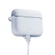 3mk Silicone Earbuds Case for Apple AirPods Pro 3, White