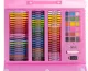 Kid\'s Painting Drawing Accessories (pencils, paints, brushes, etc.) Set in a Case, 208 pcs.