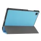 Samsung Galaxy Tab A8 10.5 (2021) (2022) (SM-X200/X205) Trifold Stand PU Leather Hard Protective Cover Case, Sky Blue