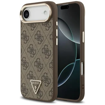 Guess 4G Triangle Logo MagSafe Case for iPhone Air, Brown
