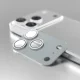 Etteri Full Camera Lens Guard for iPhone 18 Pro, 9H Glass & Aluminum, Silver