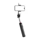 Telescopic selfie stick - tripod WC13YDS 1.3m with double lamp and holder, black