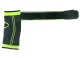 Ankle stabilizer brace with Velcro strap, black-green