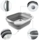 Collapsible Silicone Bowl with Plug and Cutting Board 2-in-1