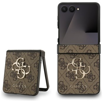 Guess Big 4G Logo Classic Logo Case for Samsung Galaxy Z Flip7 Brown