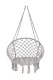 XXL \"Stork\'s Nest\" Swing with Cushion for Garden Terrace or Balcony, Gray