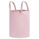 Large Cotton Toy Storage Basket Nukido, pink