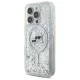 Karl Lagerfeld iPhone 16 Pro Max Case Liquid Glitter Karl & Choupette MagSafe, Transparent