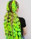 Soulima Synthetic Hair for Braids, Neon Colors, 60 cm