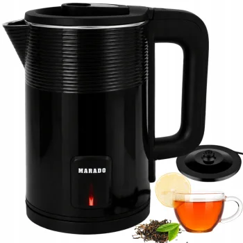 Cordless Electric Kettle 1.4L 1500W, Black