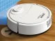 Automatic cordless robot vacuum cleaner with brushes, white