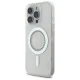Guess IML Rhinestones MagSafe Case for iPhone 16 Pro Max White