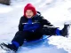 Large Plastic Snow Saucer Sled with Handles 62cm