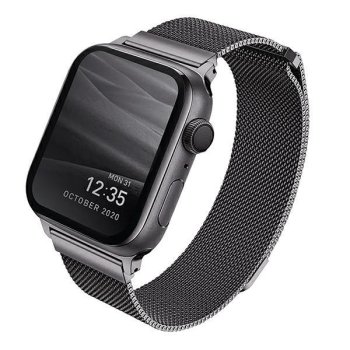 UNIQ pasek Dante Apple Watch Series 4/5/6/7/8/SE/SE2 42/44/45mm Stainless Steel graphite