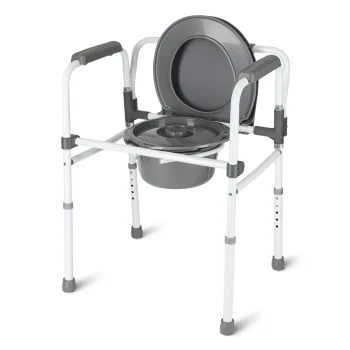 3-in-1 Height Adjustable Commode Toilet Chair