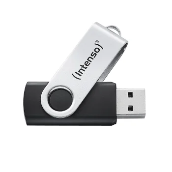 USB Flash Drive Intenso Office Line 256 GB, USB 3.2 Gen 1, Silver/Black