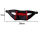 Soft Protective Baby Knee Pads for Crawling, 1 Pair, Black-Red
