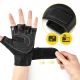 4FIZJO Gym Fitness Gloves with Wrist Wrap Size L, Black