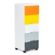 ModernHome Kids Storage Rack with 5 Drawers and Wheels, Multicolor