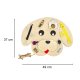 Wooden Dog Busy Board for Toddlers 49 x 37 cm