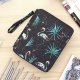 School Pencil Case Organizer with 4 Flaps, Flamingo