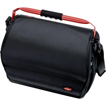 KNIPEX Tool Bag with Steel Handle and Shoulder Strap, Black