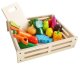 Wooden Chopping Vegetables In A Crate