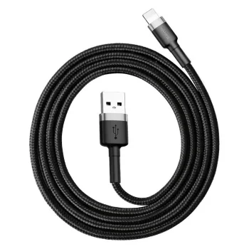 Baseus Cafule USB to Lightning Cable 1.0m, 2.4A, Grey/Black