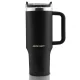 Berdsen Vacuum Thermos Mug with Straw Set, 1180 ml, Black