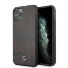 Mercedes iPhone 11 Pro Max Case Wood Line Rosewood, Brown