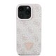 Guess Leather 4G Triangle Strass MagSafe case for iPhone 16 Pro Max - pink