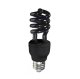 UV Ultraviolet Germicidal Light Disinfection Sterilizing Lamp Bulb E27, 15W - Black