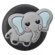 Silicone Case for AirTag with 3 Zoo Animal Pins