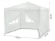 Plonos Garden Pavilion Tent 3x3m, White